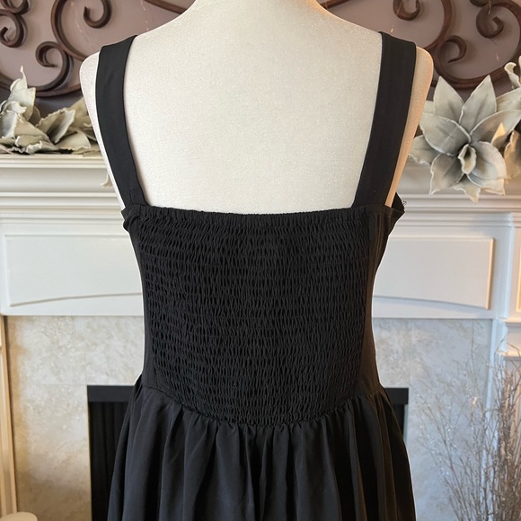 Vintage Ruffle Dress w/ Hi-Lo Hem Goth Steampunk Dress, Black, Size Small, NWOT - Picture 13 of 16